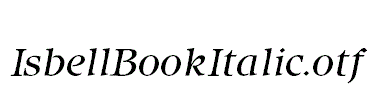 IsbellBookItalic