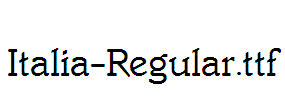 Italia-Regular