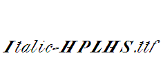 Italic-HPLHS