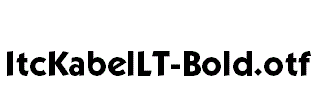 ItcKabelLT-Bold