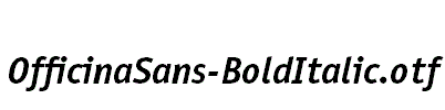 OfficinaSans-BoldItalic