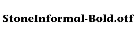 StoneInformal-Bold