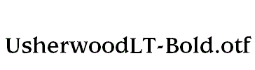 UsherwoodLT-Bold