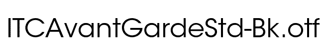 ITCAvantGardeStd-Bk
