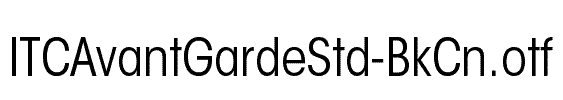 ITCAvantGardeStd-BkCn