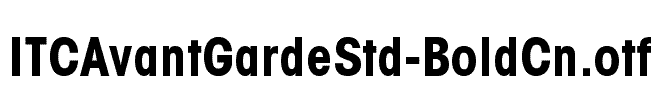ITCAvantGardeStd-BoldCn