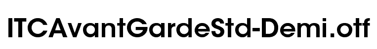 ITCAvantGardeStd-Demi