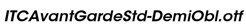 ITCAvantGardeStd-DemiObl