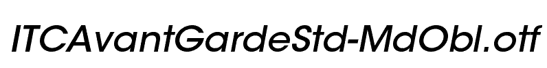 ITCAvantGardeStd-MdObl