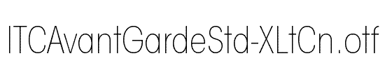 ITCAvantGardeStd-XLtCn