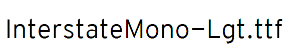 InterstateMono-Lgt