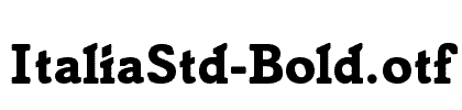ItaliaStd-Bold
