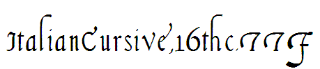 ItalianCursive,16thc