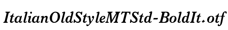 ItalianOldStyleMTStd-BoldIt