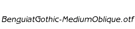 BenguiatGothic-MediumOblique