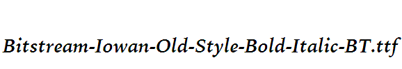 Bitstream-Iowan-Old-Style-Bold-Italic-BT