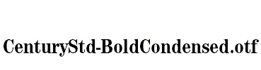 CenturyStd-BoldCondensed