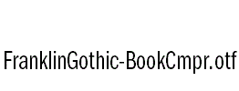 FranklinGothic-BookCmpr