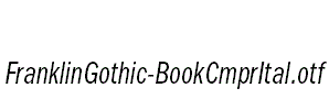 FranklinGothic-BookCmprItal