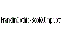 FranklinGothic-BookXCmpr