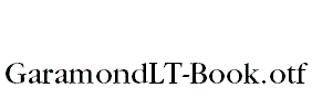 GaramondLT-Book