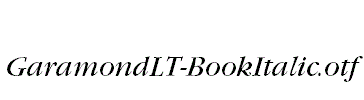 GaramondLT-BookItalic