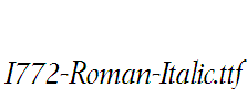 I772-Roman-Italic