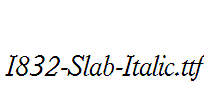 I832-Slab-Italic