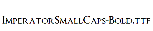 ImperatorSmallCaps-Bold