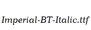 Imperial-BT-Italic