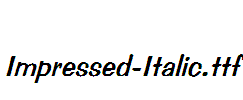 Impressed-Italic