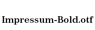 Impressum-Bold