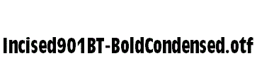 Incised901BT-BoldCondensed