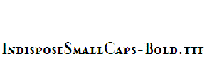 IndisposeSmallCaps-Bold