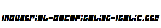 Industrial-Decapitalist-Italic