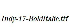 Indy-17-BoldItalic