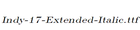 Indy-17-Extended-Italic