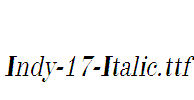 Indy-17-Italic