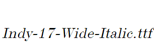 Indy-17-Wide-Italic