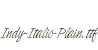 Indy-Italic-Plain