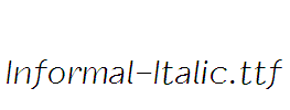 Informal-Italic