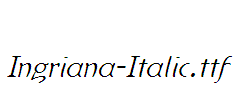 Ingriana-Italic