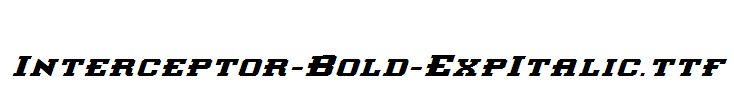 Interceptor-Bold-ExpItalic