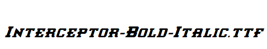 Interceptor-Bold-Italic