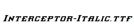 Interceptor-Italic