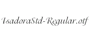 IsadoraStd-Regular