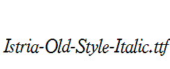 Istria-Old-Style-Italic