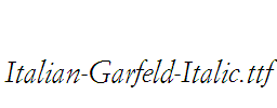 Italian-Garfeld-Italic