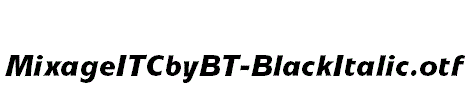 MixageITCbyBT-BlackItalic