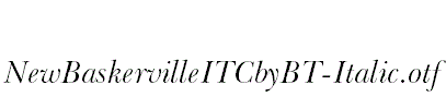 NewBaskervilleITCbyBT-Italic